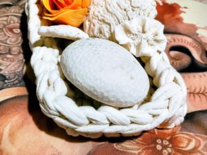 Canasto Blanco Decorativo